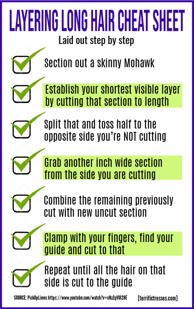 How To Cut Layers In Long Hair Yourself With Scissors